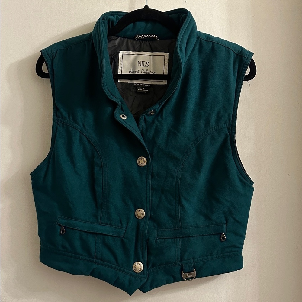 NILS Resort Collection Vest Women’s size 8 USA vintage teal